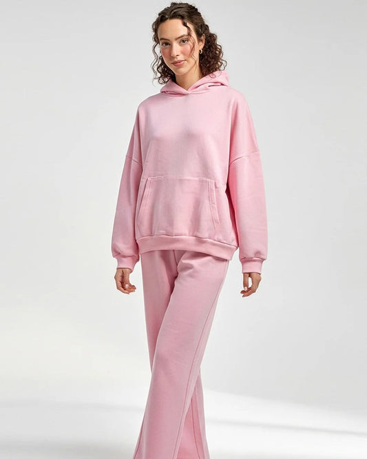 Fleece Tracksuit -Comfy Day - Pink